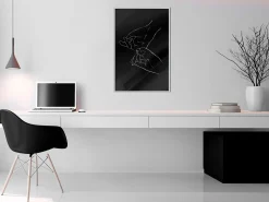 Poster 'Joined Hands (Black)'