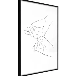 Poster 'Joined Hands (White)'