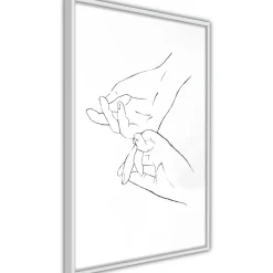 Poster 'Joined Hands (White)'