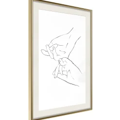 Poster 'Joined Hands (White)'