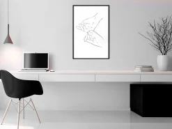 Poster 'Joined Hands (White)'