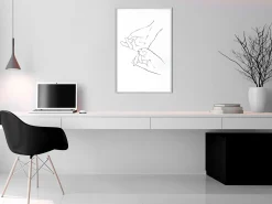 Poster 'Joined Hands (White)'