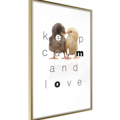 Poster 'Keep Calm and Love'