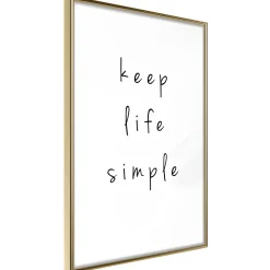 Poster 'Keep Life Simple'