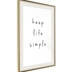 Poster 'Keep Life Simple'