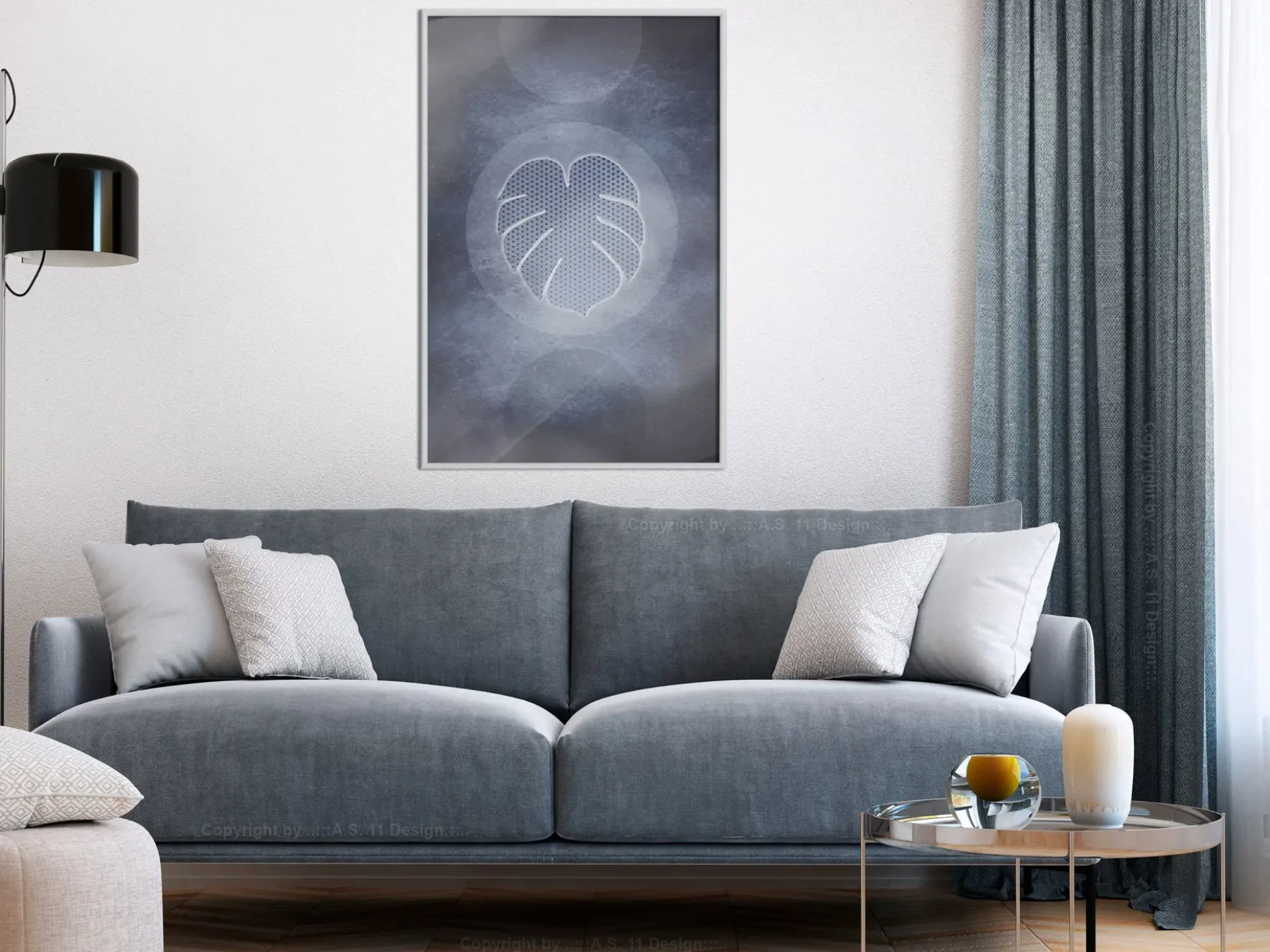 Poster 'Leaf in the Center'