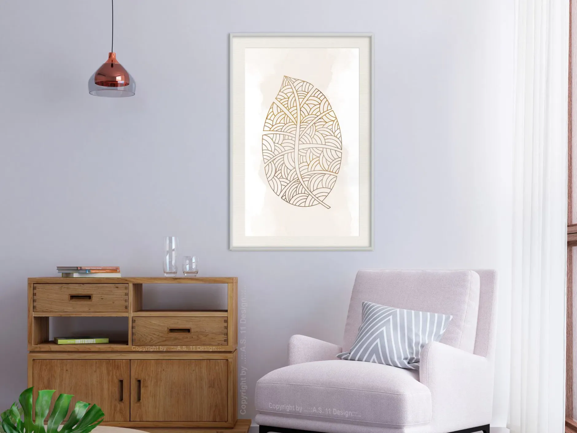 Poster 'Leaf Veins'