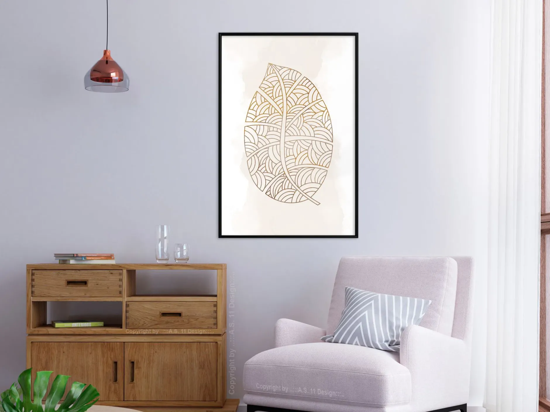 Poster 'Leaf Veins'