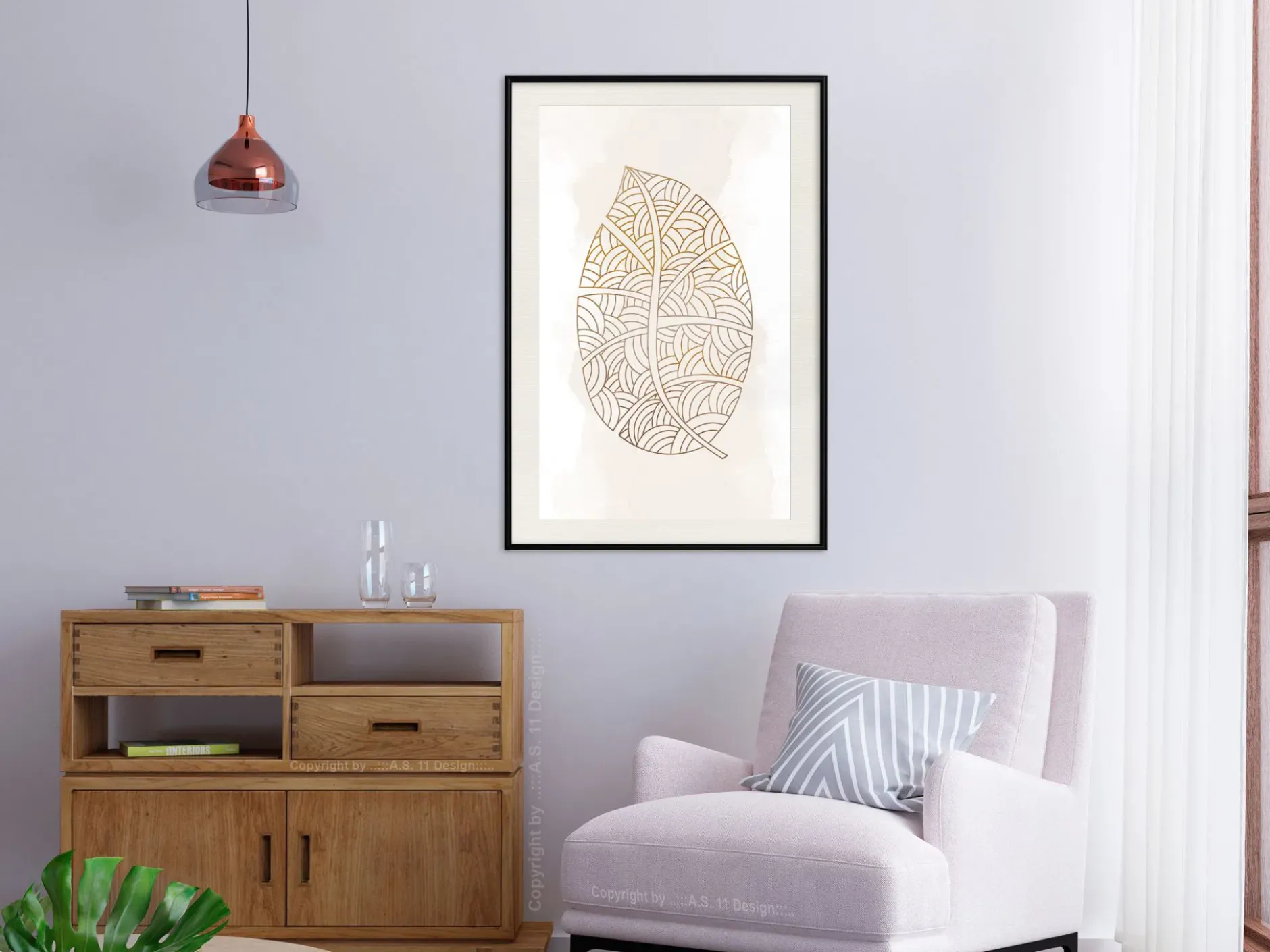 Poster 'Leaf Veins'