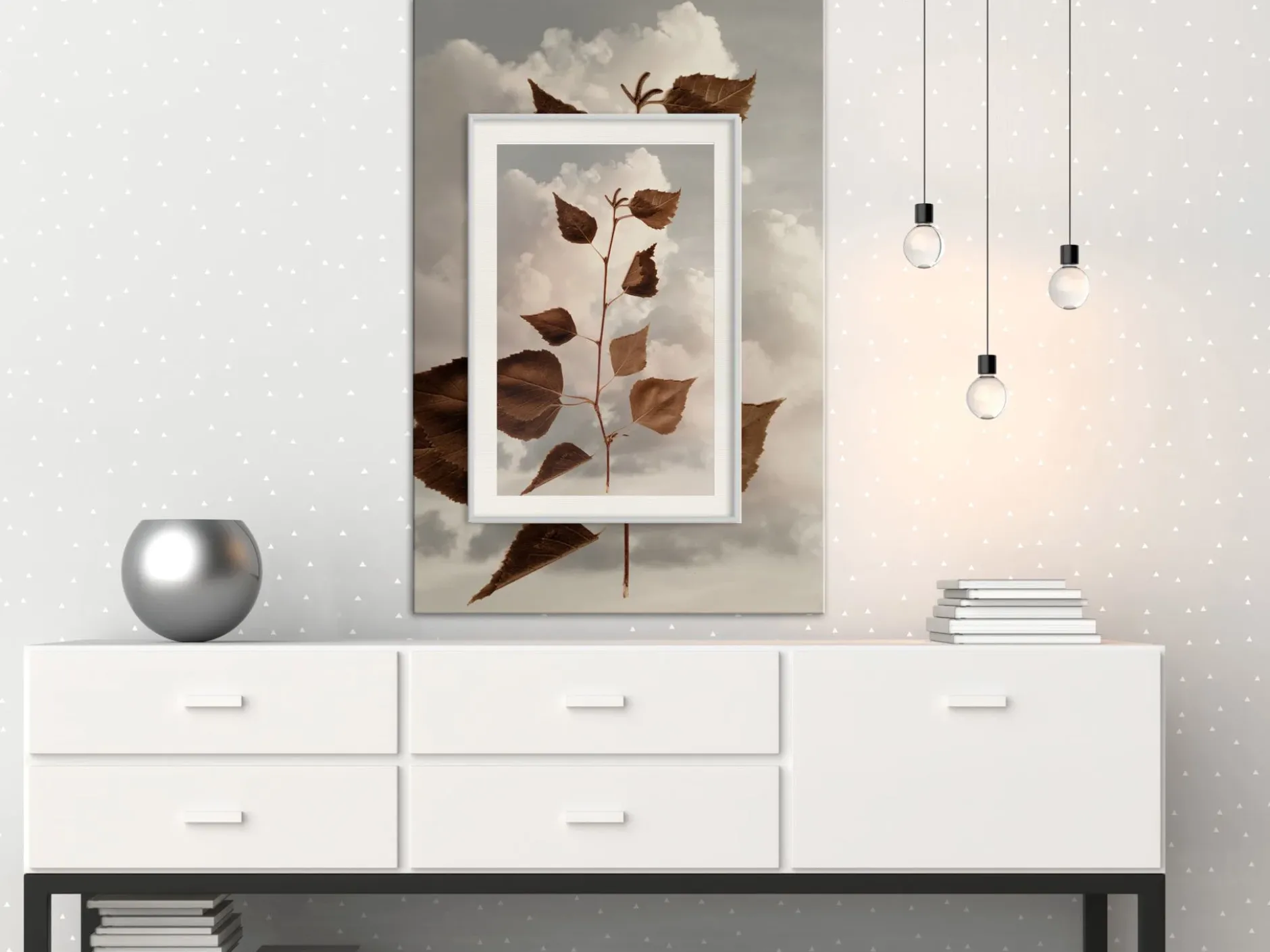 Poster 'Leaves in the Clouds'