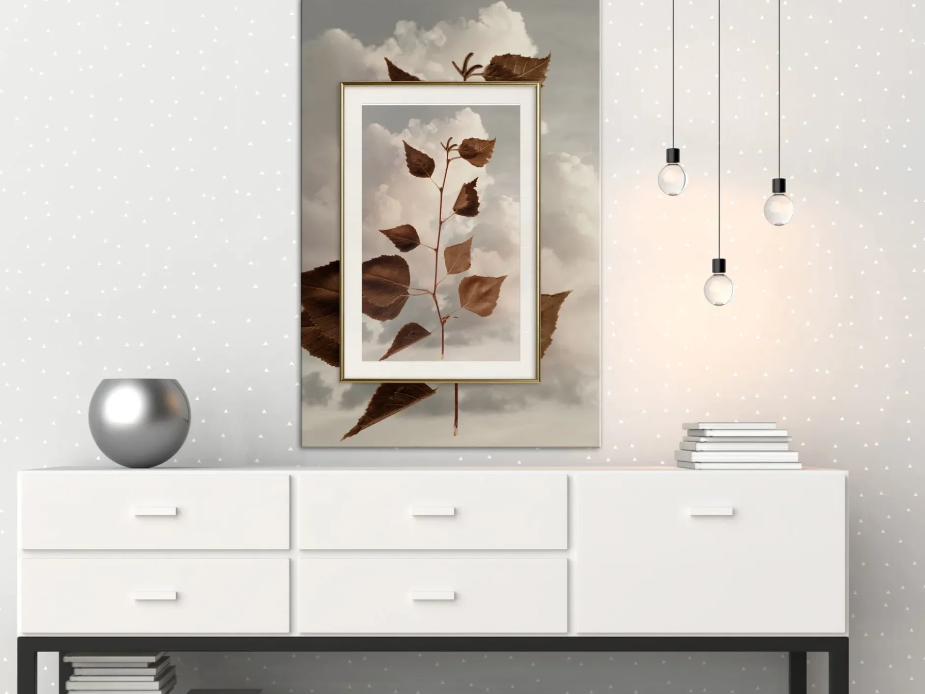 Poster 'Leaves in the Clouds'