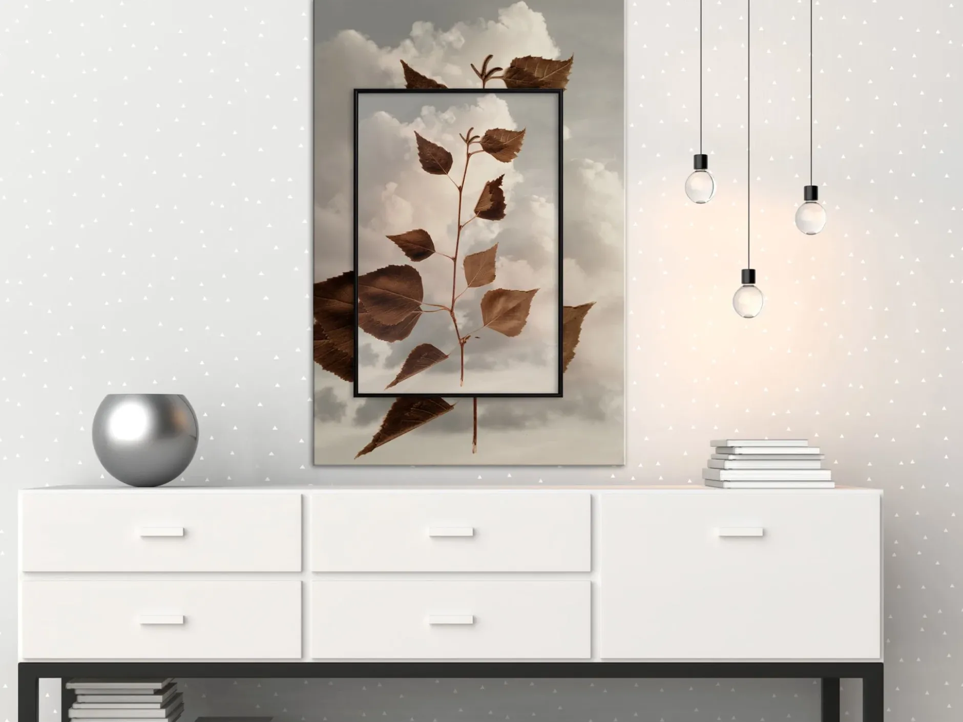 Poster 'Leaves in the Clouds'