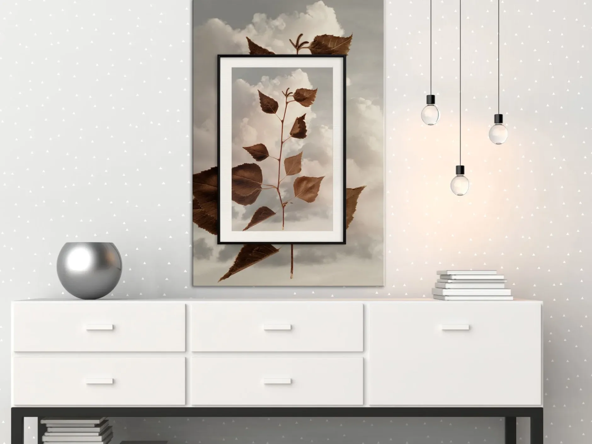 Poster 'Leaves in the Clouds'