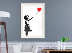 Poster 'Little Girl with a Balloon'