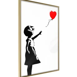 Poster 'Little Girl with a Balloon'