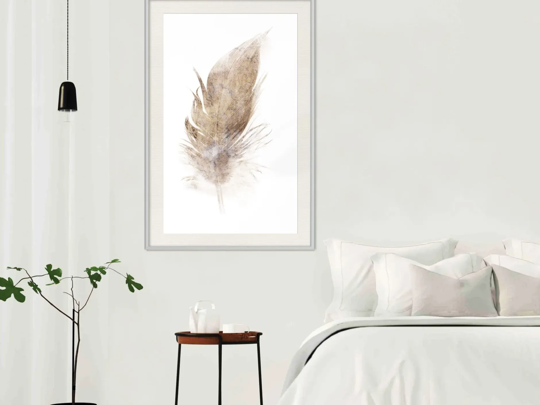 Poster 'Lost Feather (Beige)'