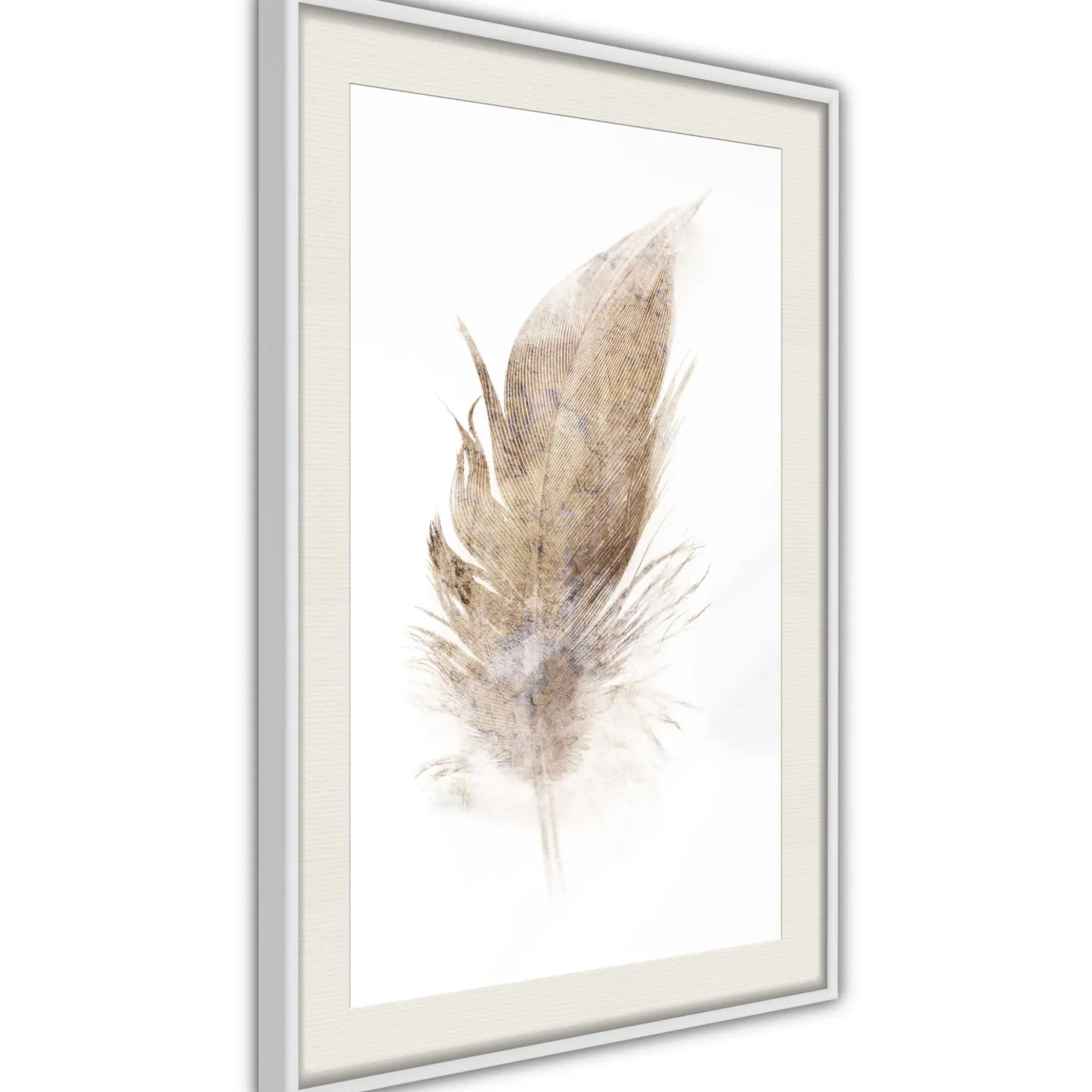 Poster 'Lost Feather (Beige)'