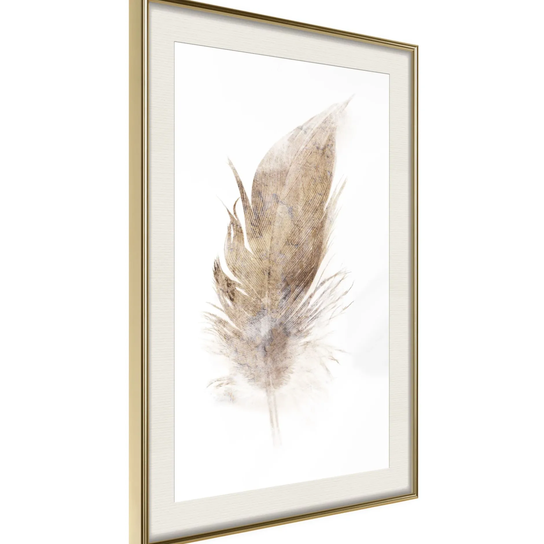 Poster 'Lost Feather (Beige)'