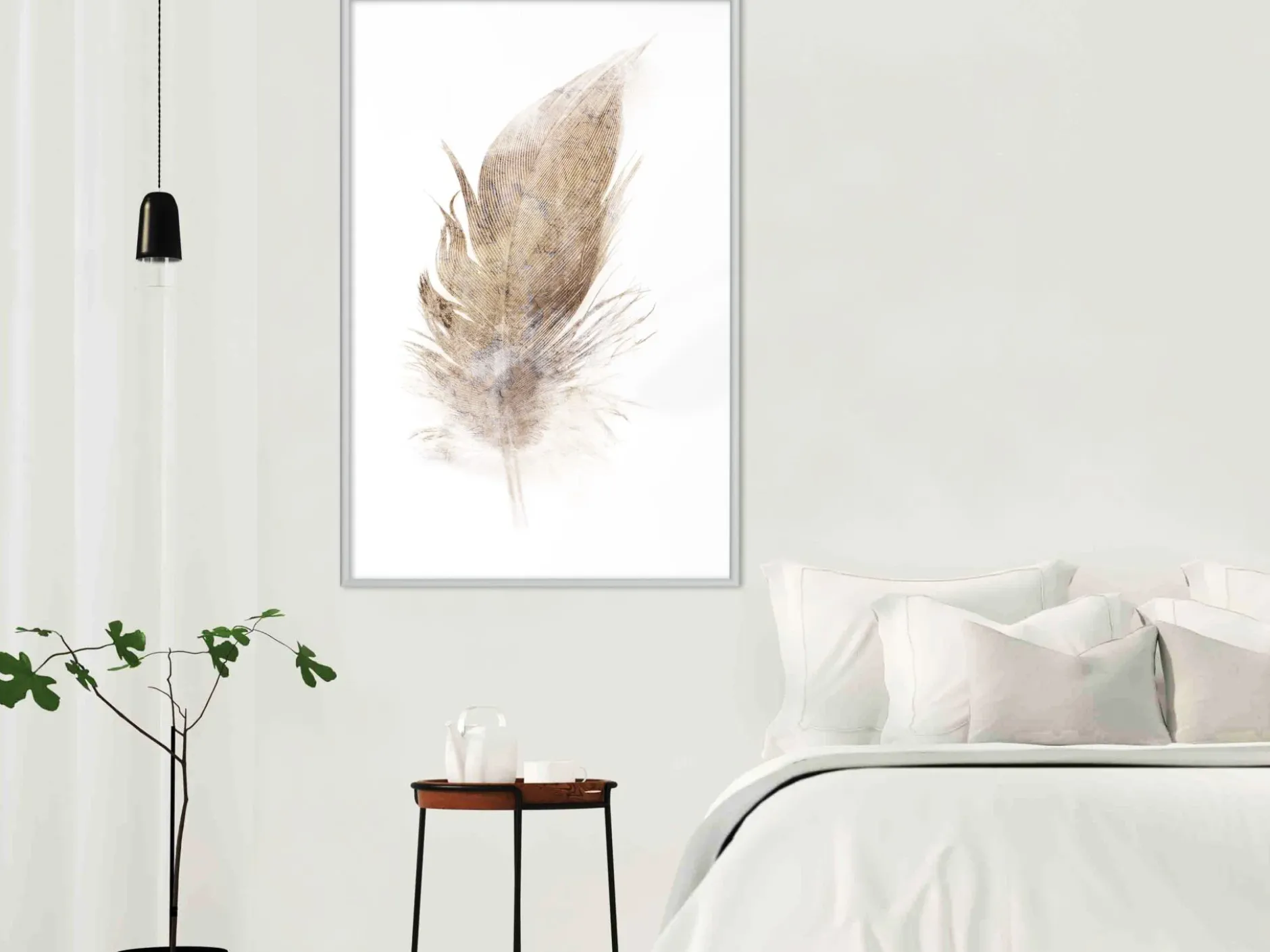 Poster 'Lost Feather (Beige)'