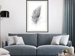 Poster 'Lost Feather (Grey)'