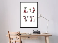 Poster 'Love in Flowers'