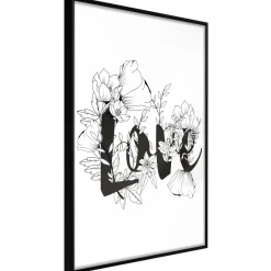 Poster 'Love With Flowers'