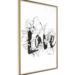 Poster 'Love With Flowers'