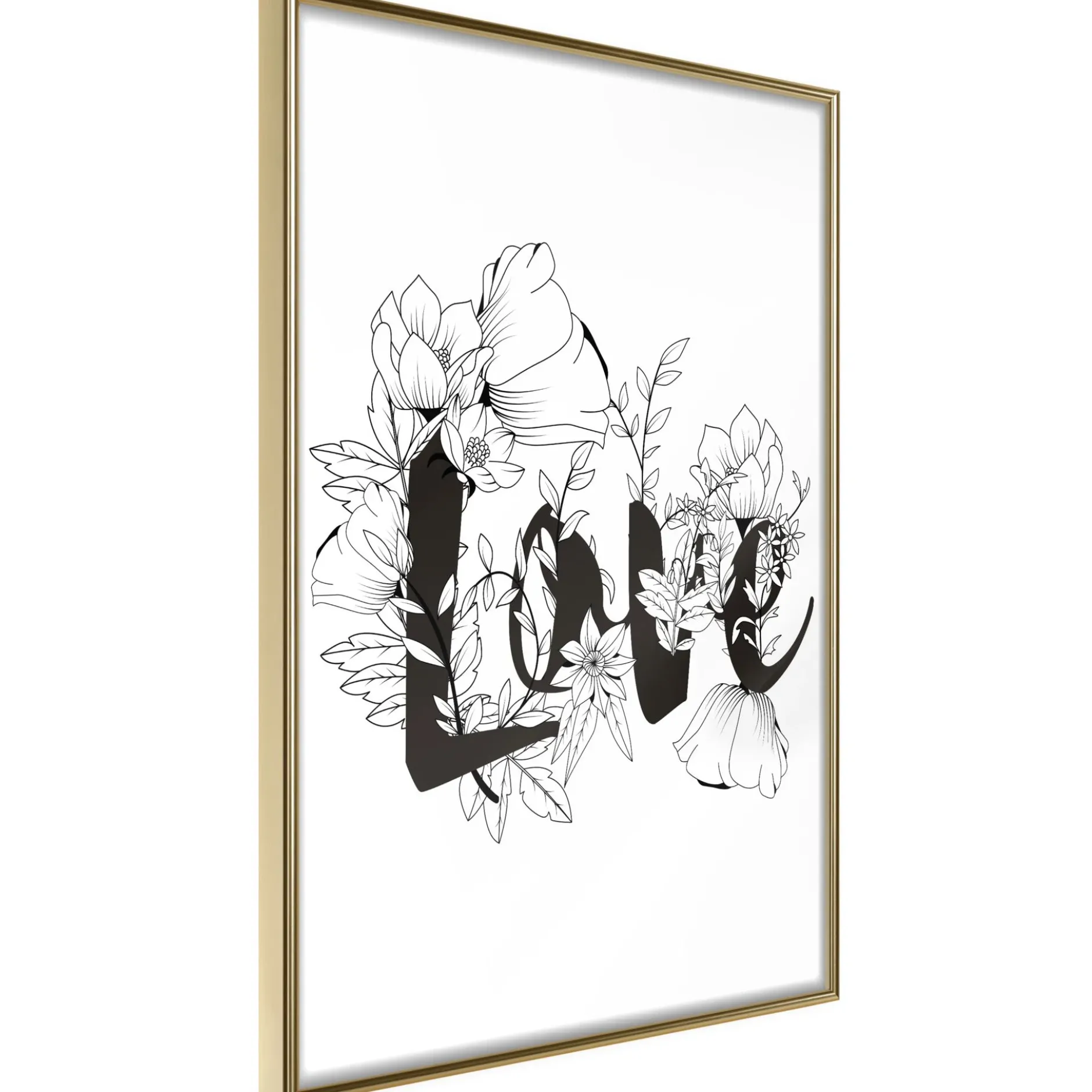 Poster 'Love With Flowers'