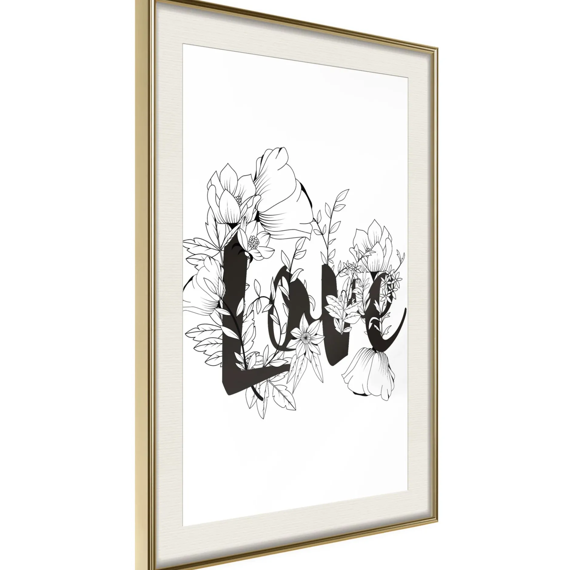 Poster 'Love With Flowers'