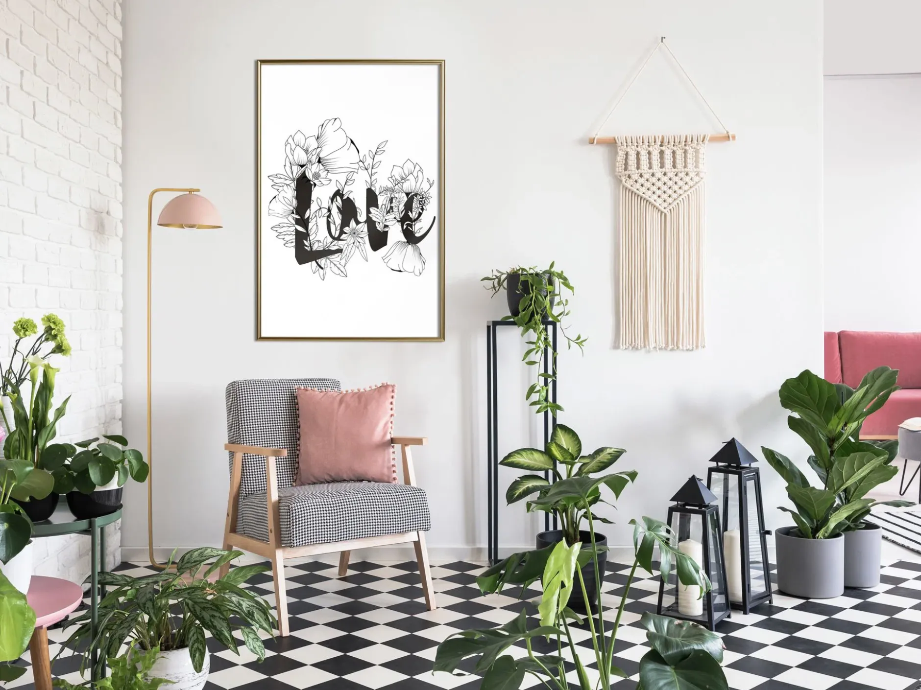 Poster 'Love With Flowers'
