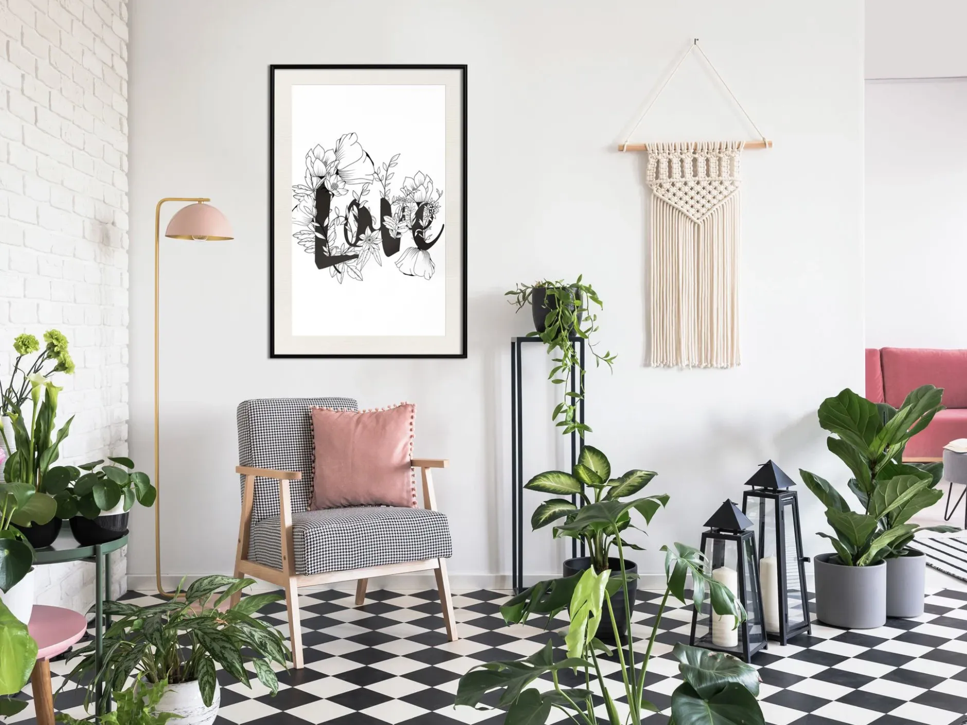Poster 'Love With Flowers'