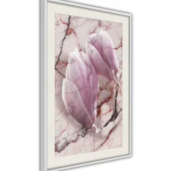 Poster 'Magnolia on Marble Background'