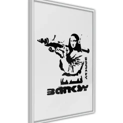 Poster 'Mona Lisa with a Bazooka'