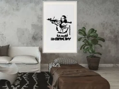 Poster 'Mona Lisa with a Bazooka'