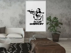 Poster 'Mona Lisa with a Bazooka'