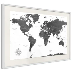 Poster 'Monochrome Map'