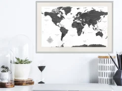 Poster 'Monochrome Map'