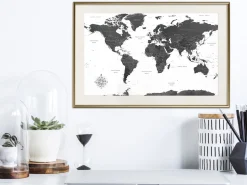 Poster 'Monochrome Map'