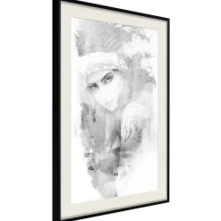 Poster 'Mysterious Look (Grey)'
