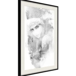 Poster 'Mysterious Look (Grey)'