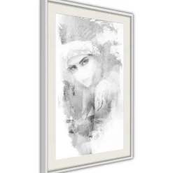 Poster 'Mysterious Look (Grey)'