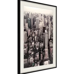 Poster 'New York from a Bird's Eye View'