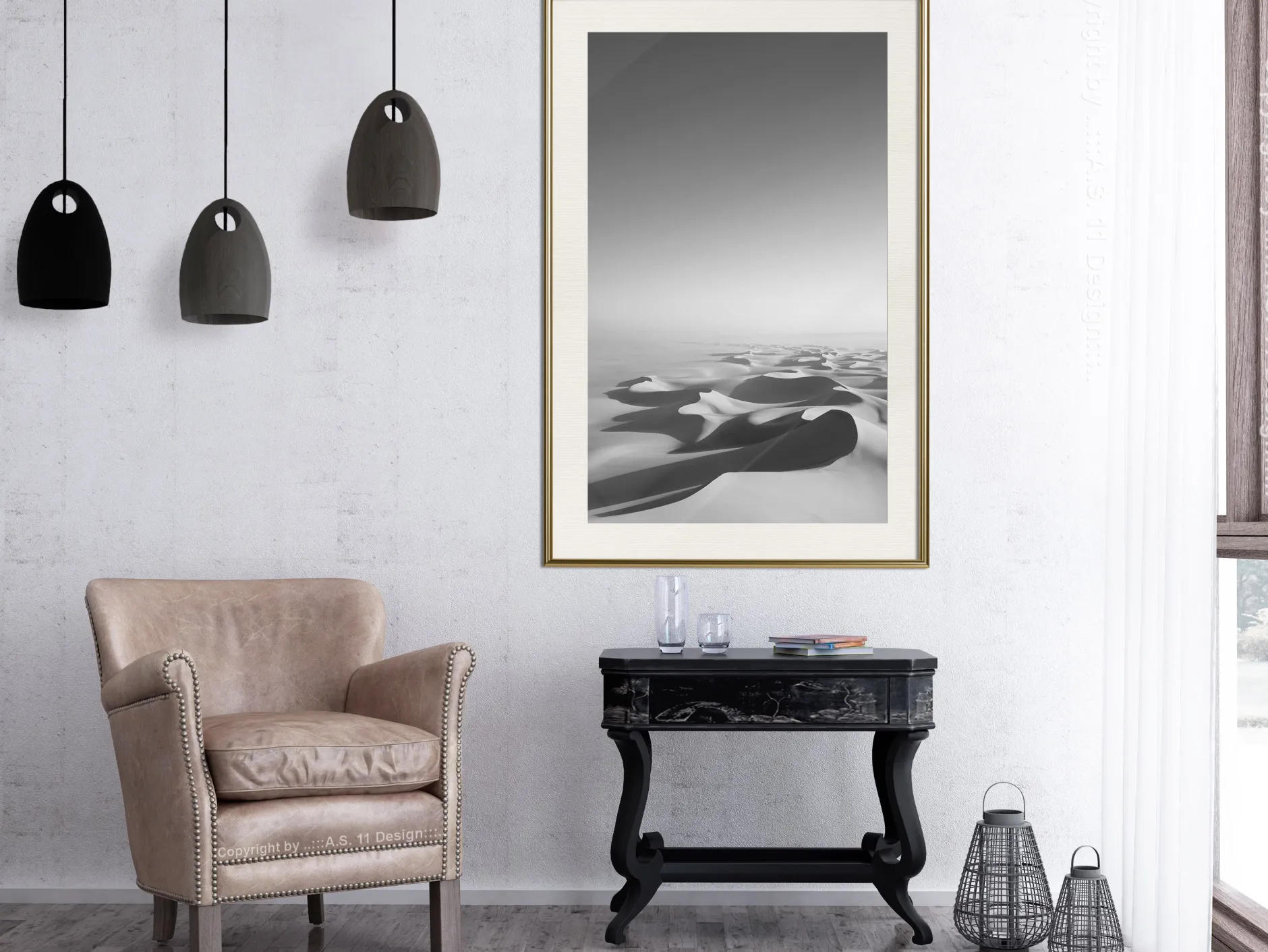Poster 'Ocean of Sand I'