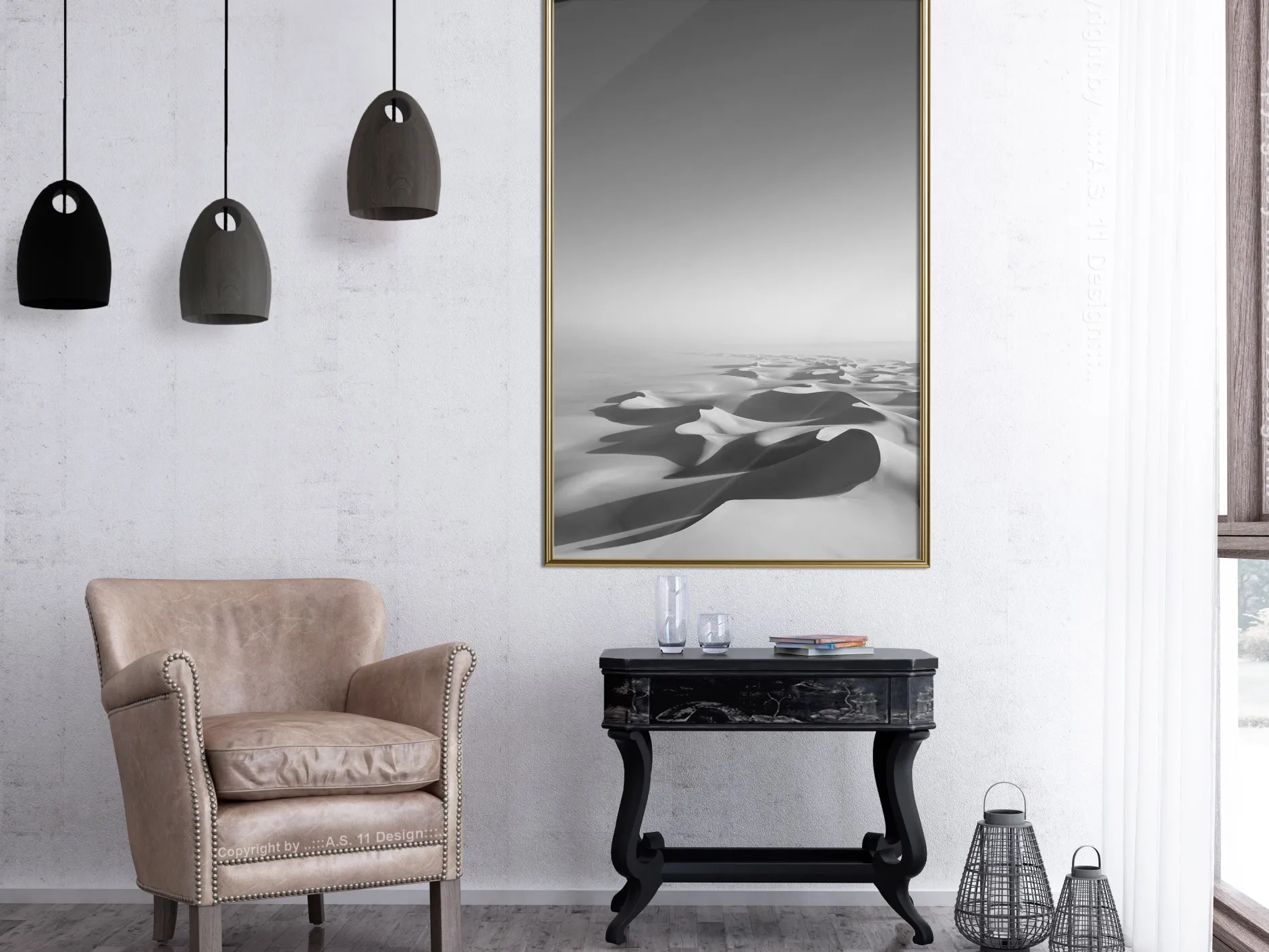 Poster 'Ocean of Sand I'