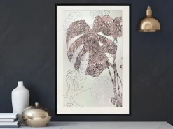 Poster 'Ornamented Monstera'