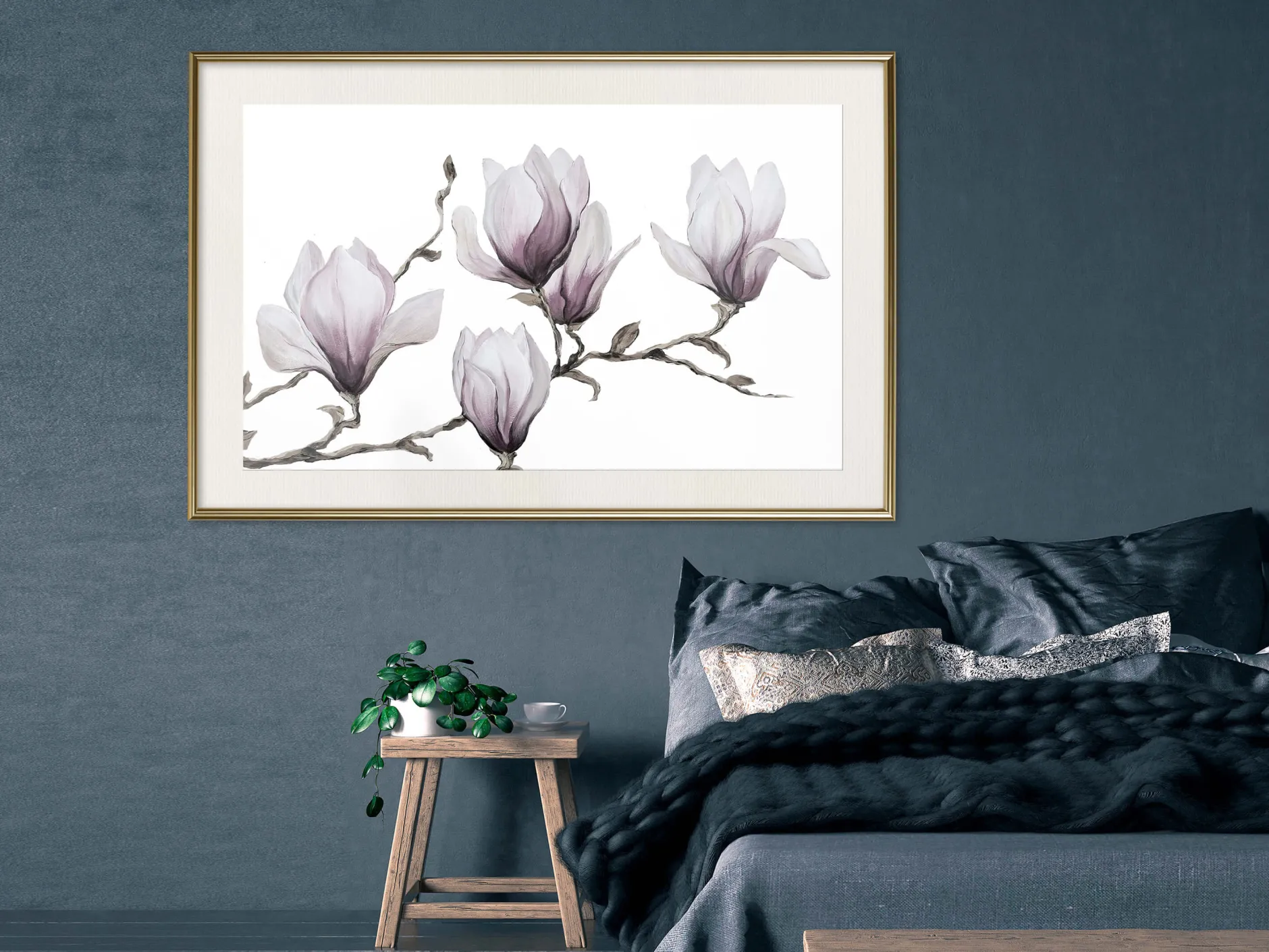 Poster 'Painted Magnolias'