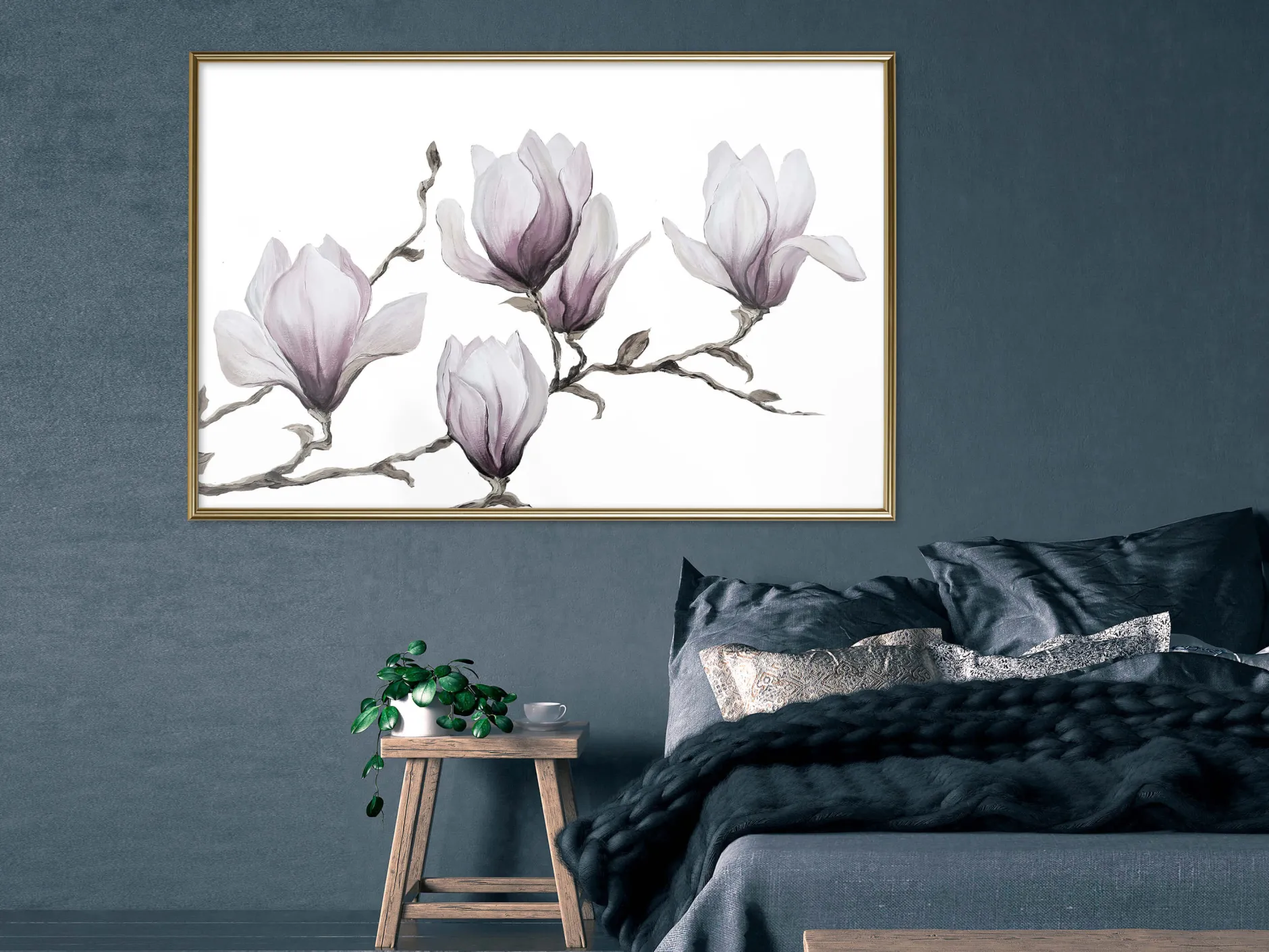 Poster 'Painted Magnolias'