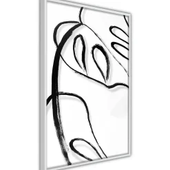 Poster 'Painted Monstera Leaf'