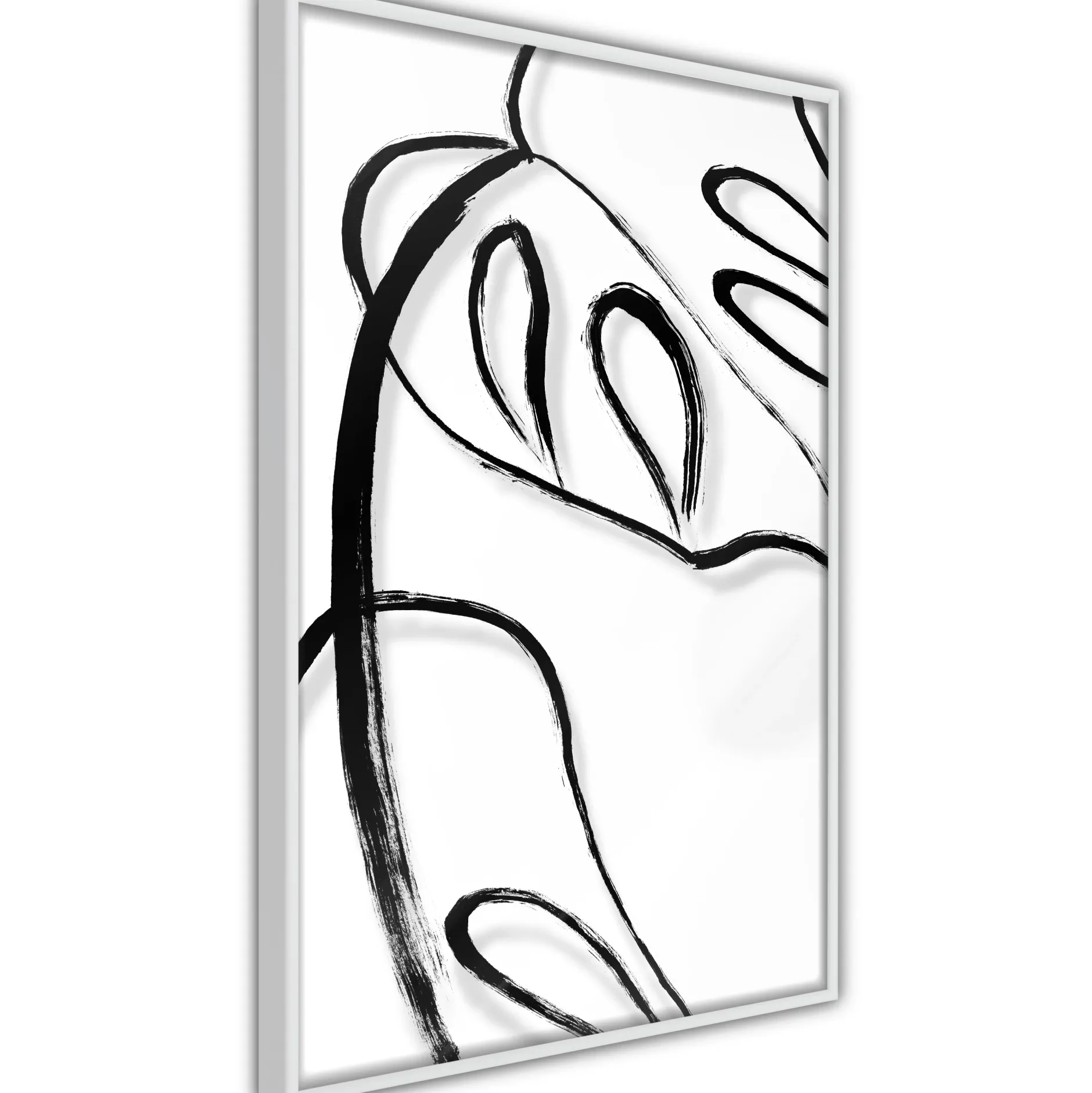 Poster 'Painted Monstera Leaf'