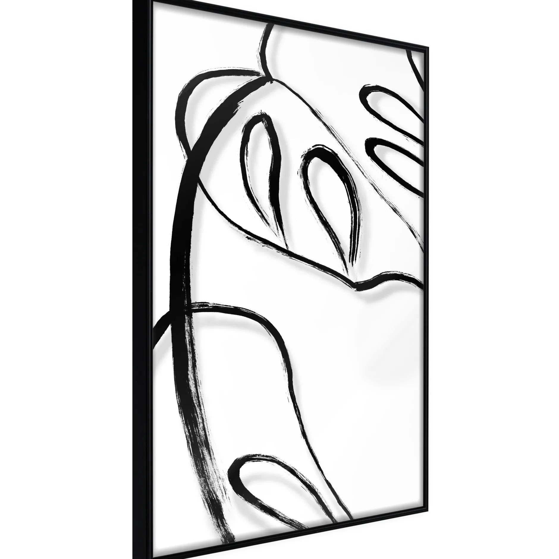 Poster 'Painted Monstera Leaf'